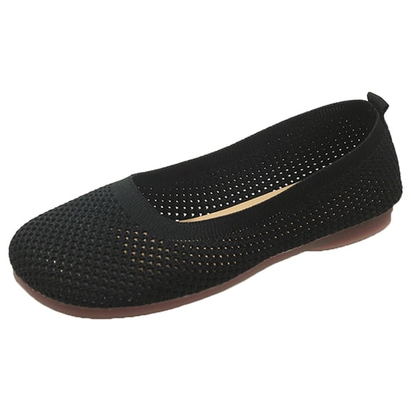 Sngxgn Women's Ballet Dress Flats — Comfortable, Slip On Flat Shoes for Casual, Dressy and Work(Black,39)