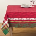 thumbnail image 2 of Saro Lifestyle Plaid Christmas Tree Design Cotton Tablecloth, 2 of 5