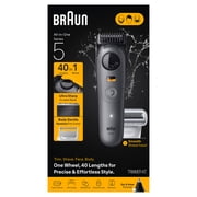 Braun All-in-One Series 5 Trimmer Kit, 40 Lengths, Ultra Sharp Blade, AIO 5510, Moonstone Grey