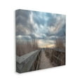 thumbnail image 3 of Cloudy Coastal Boardwalk View Coastal Photograph Gallery Wrapped Canvas Print Wall Art, 3 of 7
