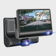 thumbnail image 2 of Rear View Camera Full Hd 1080P Car Dvr Driving Recorder with 3 Lenses and 170 Degree Rearview Parking Monitoring Camera with Automatic Video Motion Detection Rear Camera for Car, 2 of 7