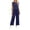 *Navy, variant on VBVC Women's 2 Piece Drawstring Tracksuit Set,Crew Neck Tank Top and Wide Leg Pants For Women, Ladies' Soft Lightweight Summer Loungewear with Pockets,Army Green,S-5XL