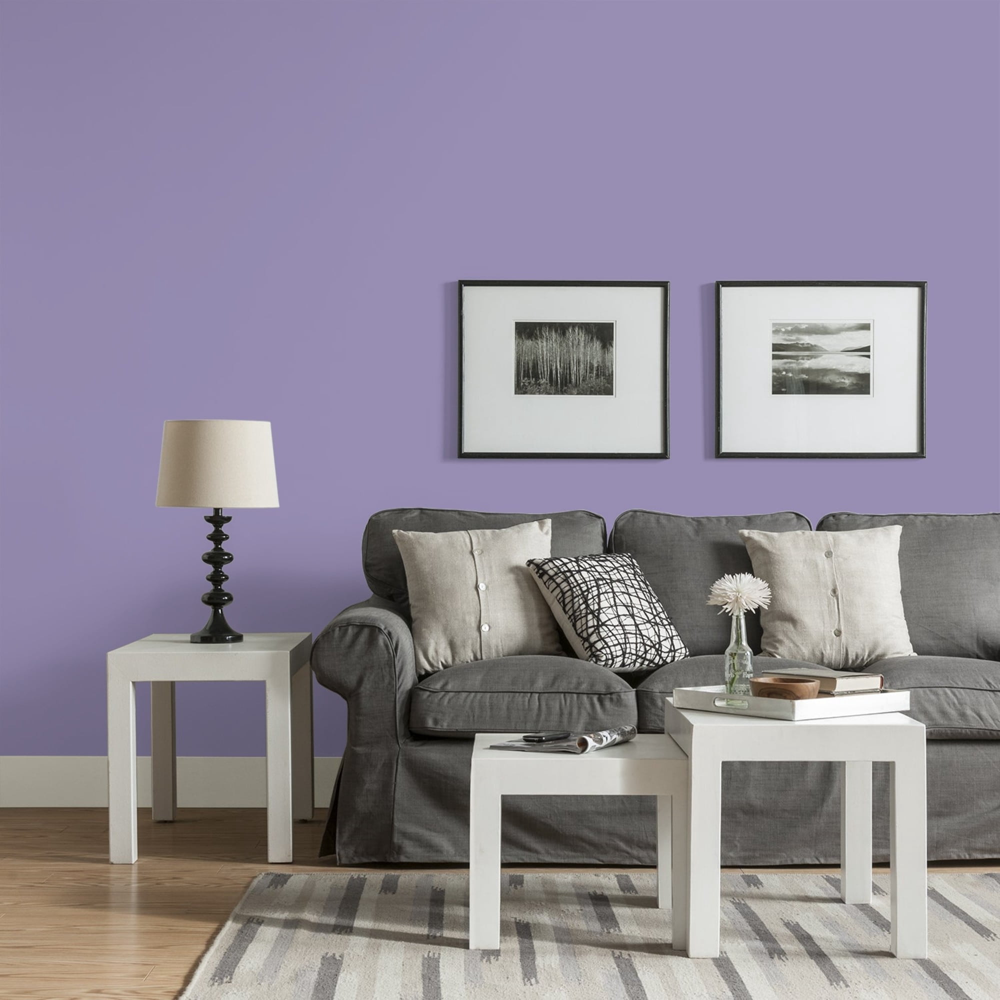 Glidden Spred French Violet Eggshell Interior Paint and Primer, 1 Gallon