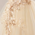 thumbnail image 6 of XXWXYD A Line Sequins Sparkly Flower Girl Dresses Wedding Bridesmaid Tulle Puffy Princess Pageant Dress Girls Formal Holiday Par𝗍y Birthday Christening Prom Gown Dress, 6 of 7