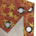 thumbnail image 5 of Ambesonne Orange Grommet Curtain, Nature Designs, 50" x 63", Burnt Orange, 5 of 6