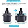 thumbnail image 3 of Car Food Cup Holder Tray Adjustable Car Tray Table Swivel Arm, 3 of 5