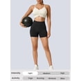 thumbnail image 5 of Nimiah Butt Lifting Scrunch Biker Shorts Women High Waist Yoga Gym Workout Tummy Control Shorts, Black, 5 of 8