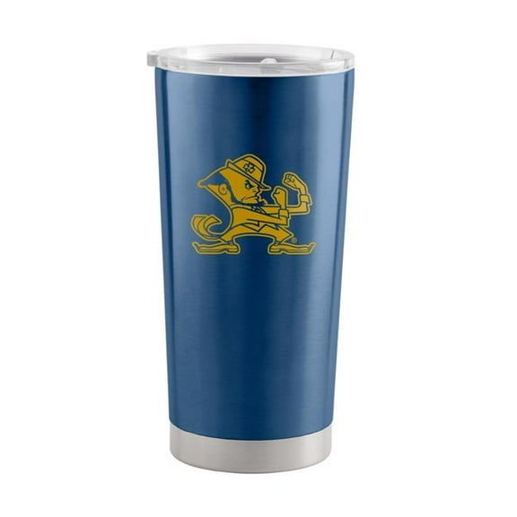 Logo Brands 190-S20T-1C 20 oz Notre Dame 1 Color Gameday Stainless Tumbler