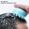 thumbnail image 4 of Flash Picks! Head Scrubber Shampoo Brush Hair Scalp Massager Washing Comb Soft Silicone(Blue), 4 of 7