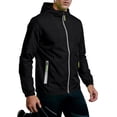 thumbnail image 6 of Dresfit Hoodies for Men Zip Up Long Sleeve Rain Jacket Summer 2026 Drawstring Fishing Windbreaker Uv Protection Hooded Lightweight Gym Raincoat with Pockets S, 6 of 9