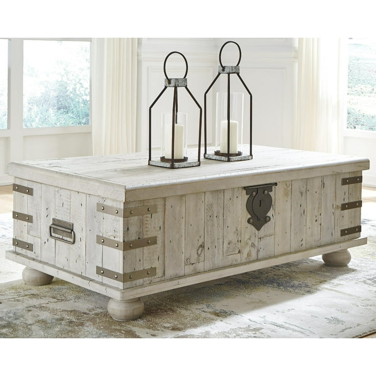Carynhurst Coffee Table - White Wash Gray Carynhurst Coffee Table - White Wash Gray