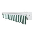 thumbnail image 3 of Awntech 12 Ft Destin Left Motorized Heavy Duty Patio Retractable Awning with Protective Hood (144in x 10.38in x 120in), Forest/White Stripe, 3 of 8