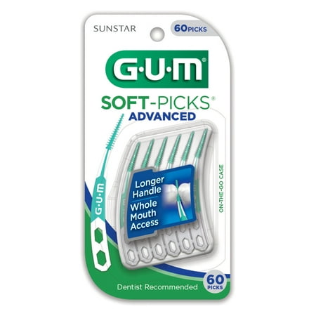 GUM Soft-Picks Advanced 60 count (Best Gum For Braces)