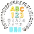 thumbnail image 1 of Cortadores de galletas xify's de 36 piezas con letras y números, 1 pulgada, 1 of 7