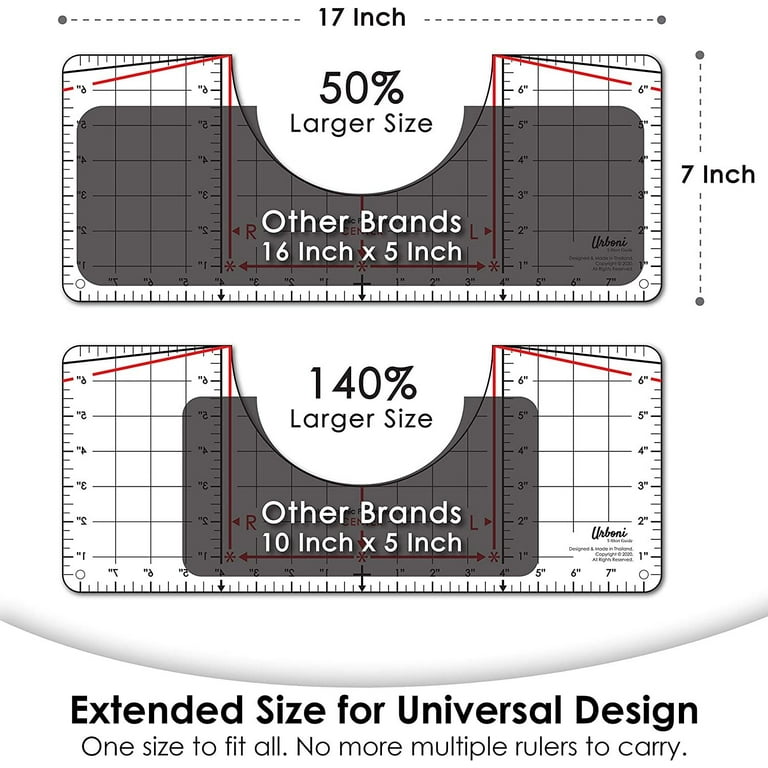 8 Pcs 8 T-Shirt Ruler Guide for Vinyl Alignment-Centering Tool for Heat  Press & Cricut TIKA 