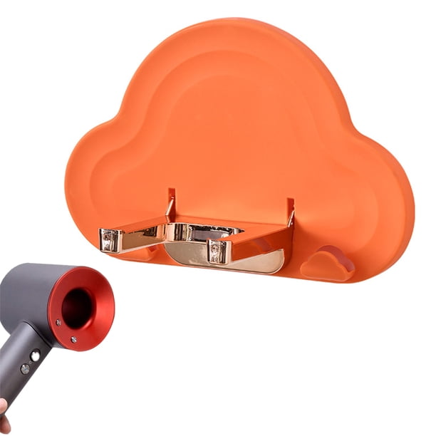 Soporte autoadhesivo para secador de pelo montado en la pared - Organizador adhesivo para secador de pelo de baño MFZFUKR BST3025426-2
