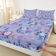 thumbnail image 3 of Homewish Animal Axolotl 4 Pieces Queen Sheet Sets for Child Boys Girls,Ocean Sea Salamander Ultra Soft Flat Sheet,Cartoon Cute Wildlife Queen Fitted Sheet,Ultra Soft Home Decor, 3 of 7