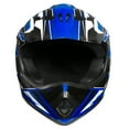 thumbnail image 2 of Raider GX3 Motocross ATV Off-Road Youth Helmet DOT Approved - Blue - YM, 2 of 4