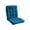 Blue, variant on Uiz Merueh Non Slip Rocking Chair Cushion Includes Seat Pad & Back Pillow with Ties for Indoor/Outdoor Rocker
