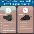 thumbnail image 5 of Camkey Bike Seat Cover, 2in1 Bike Seat Cushion & Bike Seat Rain Cover with Drawstring, Gel Padded Bike Seat Cover for Men Women Comfort, 5 of 8