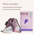 thumbnail image 2 of Copa menstrual DivaCup modelo 2 de silicona de grado médico, 2 of 7
