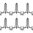 thumbnail image 1 of 6 Pack 8" Iron Display Stand, BetterJonny Upgraded Anti-Slip Plate Display Stand for Displaying Pictures, Photo Frames, Book and Tabletop Artworks, 1 of 7