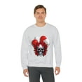 thumbnail image 5 of Skull Blood Roses Red Balloons Unisex Heavy Blend™ Crewneck Sweatshirt, 5 of 7