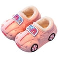 thumbnail image 7 of Wxirdiow Toddler Girl Slippers Toddler Slippers Boys Girls Little Kids Dinosaur House Shoes Cute Slipper for Home Indoor Winter Bedroom Non Slip Soft Plush Warm Shoes Pink Size,11.5, 7 of 7