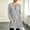 Gray, variant on Women's Casual Long Sleeve Sweater Dress Half Zip Ribbed Knit Tunic Top Fasion V Neck Loose Fit Longline Shirts