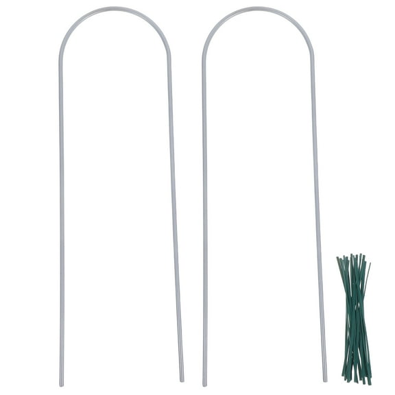unbranded 2pcs Metal Climbing Plant Support Frame with Ties Garden Flower Arrangement Trellis Decorative Plant Support for Vine Flower Climbing Plant Protection