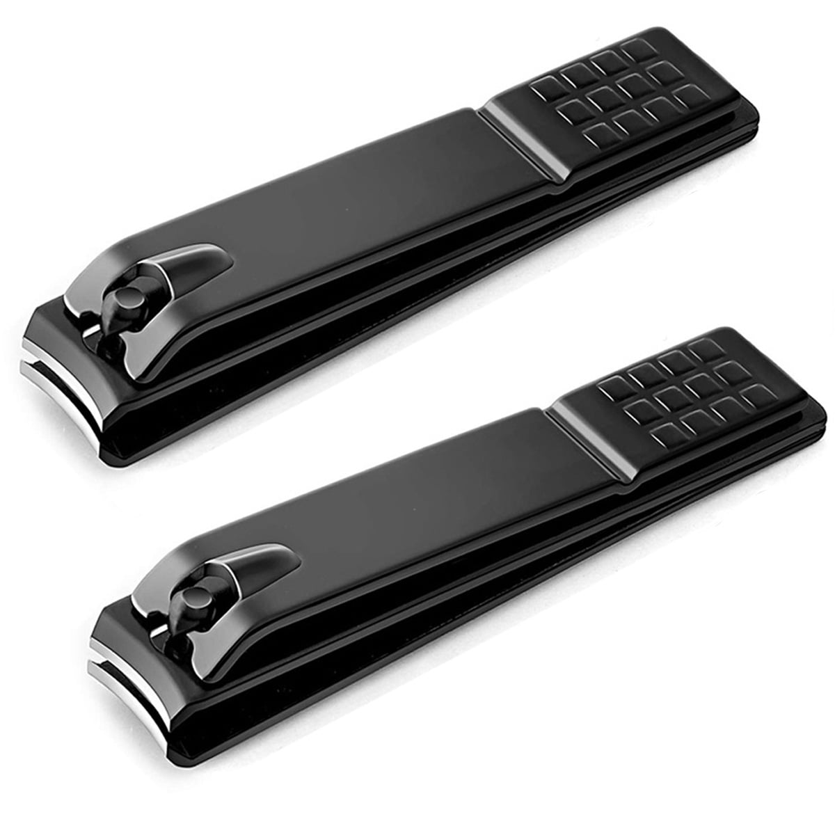 HKEEY Nail Clipper, 2 Pack Stainless Steel Nail Clippers Set, Nail Cutter Fingernail Clipper Trimmer for Nail Care