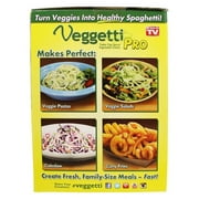 Veggetti Pro 1000342 Table-Top Spiralizer, White, Metal/Plastic