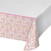 Creative Converting 340219 Farmhouse 1st Birthday Girl Plastic Tablecloth