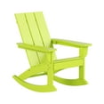 thumbnail image 2 of GARDEN Modern Plastic Outdoor Rocking Chair for Patio Porch, Lime, 2 of 9