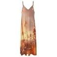 thumbnail image 4 of Blossoming Paris Eiffel Tower Sleeveless Dress Woman Fashion Long Dresses Women's Summer Suit Dress Summer 2025 Women, 4 of 7