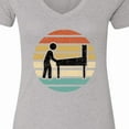 thumbnail image 4 of Inktastic Pinball Retro Arcade Game Women's V-Neck T-Shirt, 4 of 5