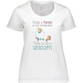 thumbnail image 3 of Inktastic Time to Be a Unicorn Women's Plus Size T-Shirt, 3 of 5