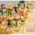 thumbnail image 2 of Qmly Halloween Scarecrow Fall Harvest Standing Scarecrow Dolls Garden Yard Lawn Decorative Straw Dolls Keep Birds Away Guard, 2 of 9