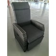 thumbnail image 2 of Outdoor Recliner with Independently Adjustable Backrest and Footrest, Patio Wicker Recliner Chair, All-Weather PE Wicker Patio Reclining Lounge Chair with Flip-Up Table Air Pump 155° Lay Flat, 2 of 3