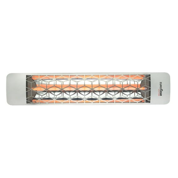 Eurofase Heating - 2500 Watt Single Element 39 Inch Electric Patio Heater-240 Voltage-Stainless Steel Finish-Stella Decorative Fascia