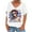 White, variant on Women Short Sleeve Tops Fitted Womens T Shirts Casual Graphic Basic Fitted Cropped Tees
