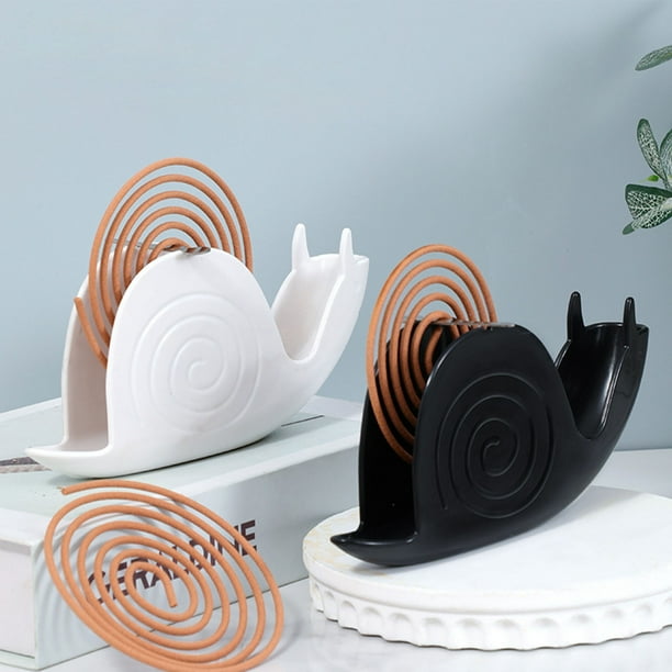 Caja y bandeja de bobinas ignífugas para mosquitos - Diseño de caracoles para dormitorio, mesa de comedor y decoración del hogar