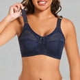 thumbnail image 2 of Feancey Plus Size Underwire Bras for Women Anti-Slip Lace Bra Full Coverage Supportive Push Up Bras Adjustable Strap Everyday Brassiere Blue 5XL, 2 of 7
