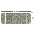 thumbnail image 2 of Cartoon Microwave Oven Cover, Hedgehogs and Flowers with Ornamental Motifs Vintage Look Fun and Floral Theme, Water Resistant Organizer with Pockets for Kitchen, 36" x 12", Multicolor, by Ambesonne, 2 of 4