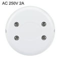 thumbnail image 4 of Uxcell Round Lamp Foot Pedal Push Button Momentary Switch Nylon White 1pcs, 4 of 5