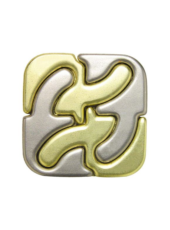 BePuzzled | Square Hanayama Cast Metal Brainteaser Puzzle Mensa Rated Level 6, for Ages 12 and Up