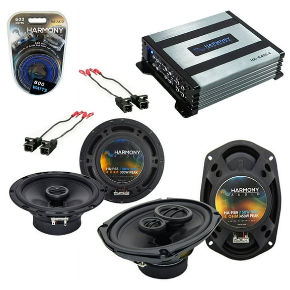 Harmony Chevy Monte Carlo 00-07 HA-R69 6x9" 450W, HA-65 6.5" 300W & 800W Amp