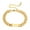 Gold 7in, variant on Unisex Stainless Steel Trendy Chain Link Chunky Bracelets Hip Hop Glossy Adustable Wristhand Jewelry Silver 8in