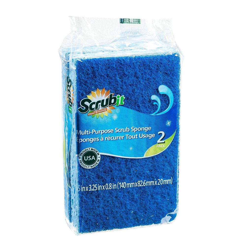 2 MultiPurpose Scrub Sponge 3 Pack, Safe for most surfaces in the