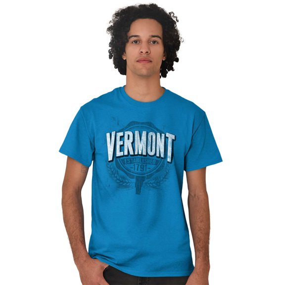 Vermont VT Student Campus Pride Seal Men's Graphic T Shirt Tees Brisco Brands S